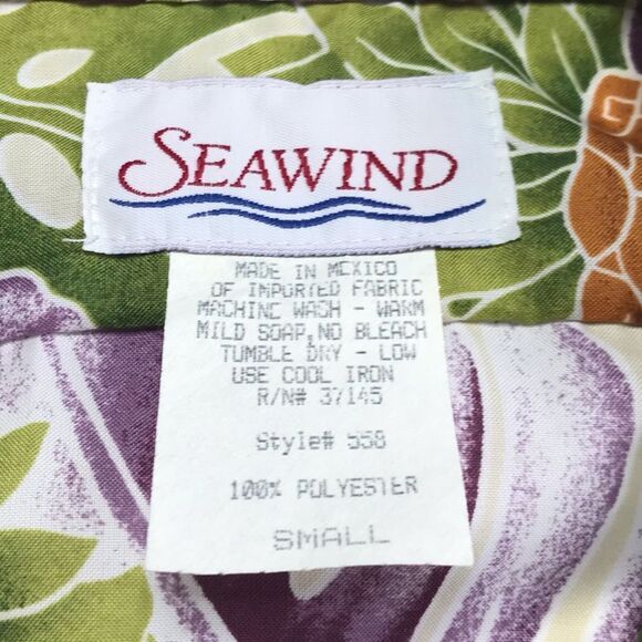 Vintage Seawind Hawaiian Shirt Hilo Hattie Tag Attached Aloha Sz S NWT - Picture 9 of 12